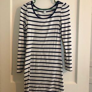 Old Navy long-sleeve striped cotton dress